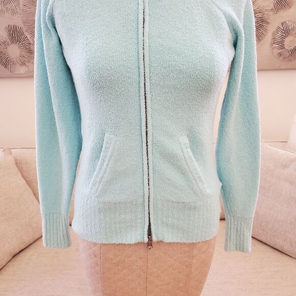 Banana Republic Terry Cloth Turtleneck Jacket Sz Sm - Picture 3 of 12